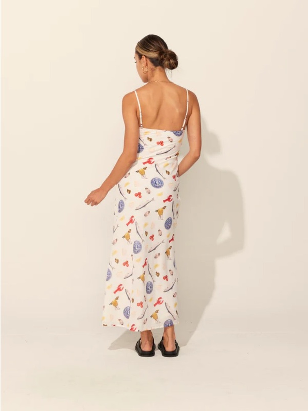 Mint Vanilla Maxi Dress in Seafood Print - Picture 6 of 12